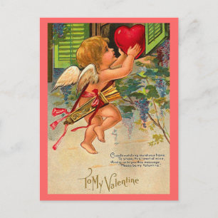 De Festividades Cartão postal do Namorados Vintage