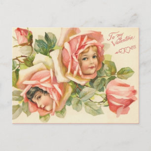De Festividades Cartão postal do Namorados Vintage