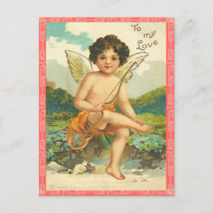 De Festividades Cartão postal do Namorados Vintage
