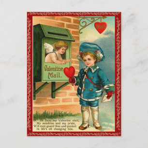 De Festividades Cartão postal do Namorados Vintage