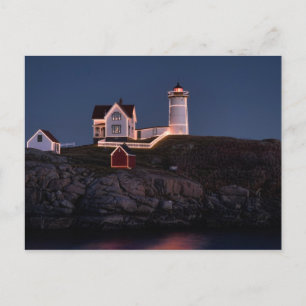 De Festividades Cartão postal do Nubble no Natal