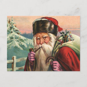 De Festividades Cartão postal do Papai Noel alpino