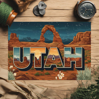De Festividades Cartão postal do Parque Nacional do Utah - Céu Not