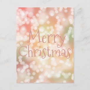 De Festividades Cartão postal Feliz Natal luzes brilhantes bokeh r