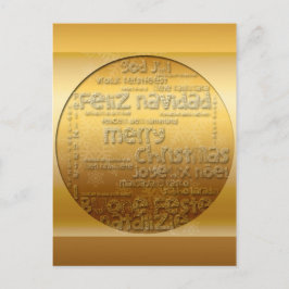 De Festividades Cartão postal Ouro International Christmas Navidad