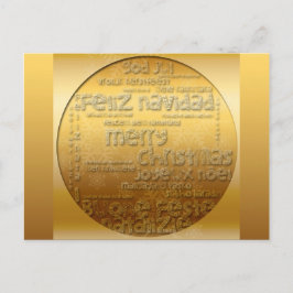 De Festividades Cartão postal Ouro International Christmas Navidad