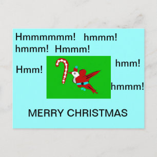De Festividades Cartão postal papai noel hummingbird