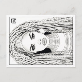 De Festividades Cartão Postal para Colorir | Guerreiro Ashanti