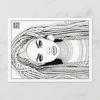 De Festividades Cartão Postal para Colorir | Guerreiro Ashanti