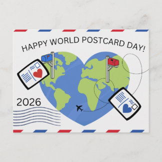 De Festividades Cartão postal para o Dia Mundial do Cartão Postal