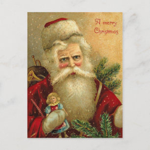 De Festividades Cartão postal para Papais noeis alemães Vintage