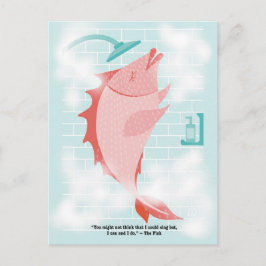 De Festividades Cartão postal Peixe no Chuveiro