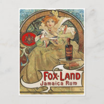 Cartão postal - Rum Jamicce Art Nouveau