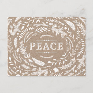 De Festividades Cartão postal Rustic Winter Holiday