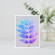 Cartão postal - Samambaia Azul/Roxo/Rosa