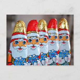 De Festividades Cartão postal Santa Claus Chocolate