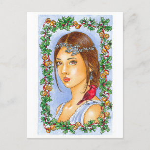 De Festividades cartão postal "Silver Bells"