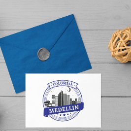 De Festividades Cartão postal Viagens vintage Medellin Colombia