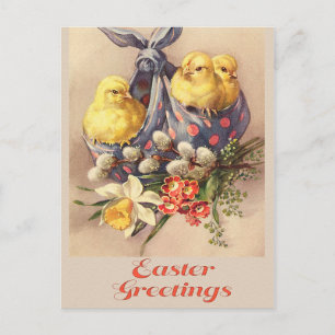 De Festividades Cartão postal vintage da Páscoa