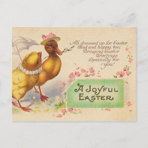 De Festividades Cartão postal vintage da Páscoa