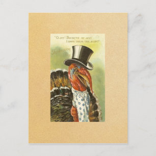 De Festividades Cartão postal Vintage Happy Thankaction