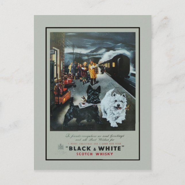 De Festividades Cartão postal Vintage Holiday (Frente)