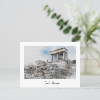 De Festividades Cartão postal Vintage Knossos Palace - Heraklion