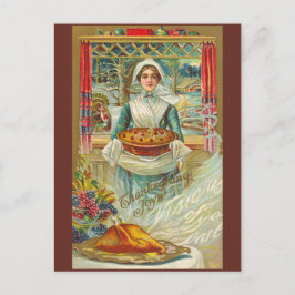 De Festividades Cartão postal Vintage Thankaction