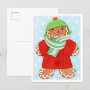 De Festividades Cartão postal WOOLIE GINGERBREAD