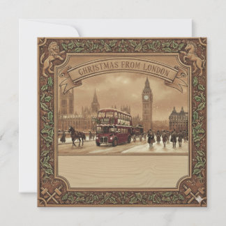 De Festividades Cartão Praça Londres - Natal