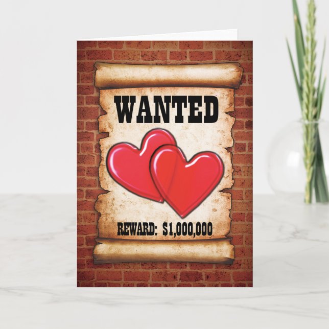 De Festividades Cartão prisional - Procurado (Frente)