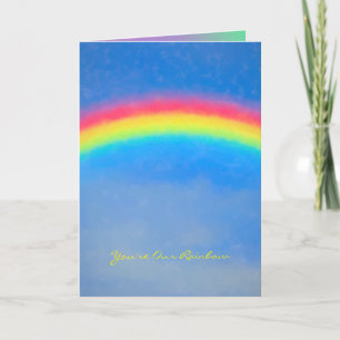 De Festividades Cartão Rainbow Feliz Aniversário