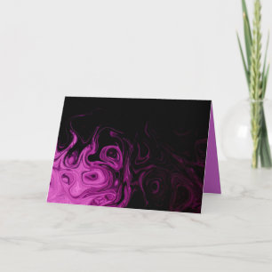 De Festividades Cartão roxo e preto Funky