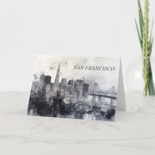 De Festividades Cartão São Francisco Preto e Branco Personalizado