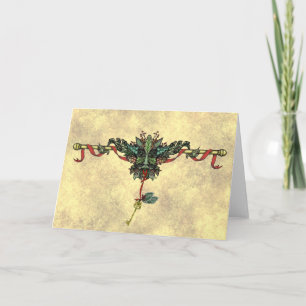 De Festividades Cartão Saudável "Yule Greenman"