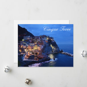 De Festividades Cartão sazonal Cinque Terre Itália