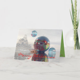 De Festividades Cartão Scifi legal com bolos flutuantes
