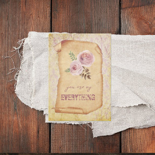 De Festividades Cartão Shabby Chic Você É Tudo Para Mim