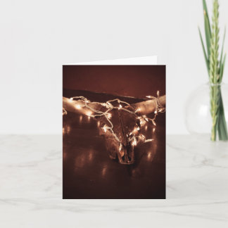 De Festividades Cartão Skull Natal 2