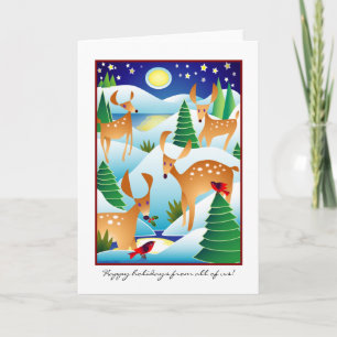 De Festividades Cartão Snowdeer