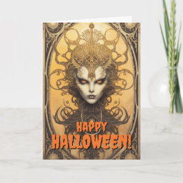 De Festividades Cartão Tarot Vintage Feliz Halloween