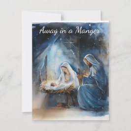 De Festividades Cartão tradicional 'Away in a Manger'