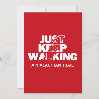 De Festividades Cartão Vermelho Appalachian Trail "Simplesmente Co