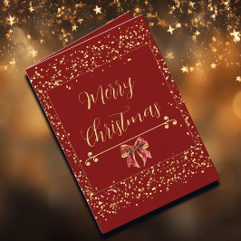 De Festividades Cartão Vermelho Vintage Inspirado em Charles Dicke