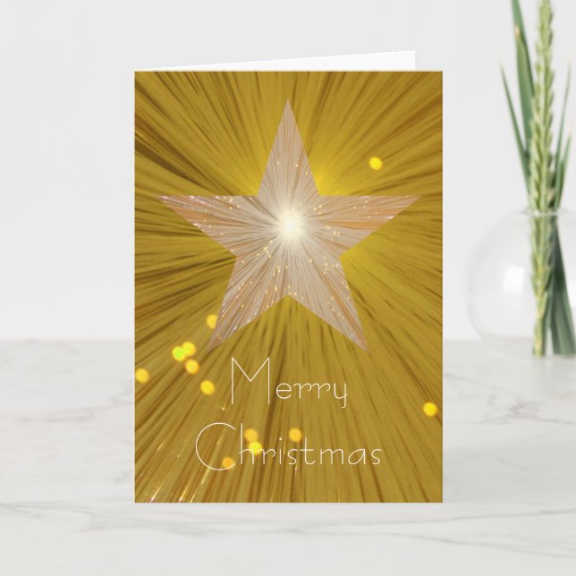 De Festividades Cartão vertical Dourado "Feliz Natal" (Frente)