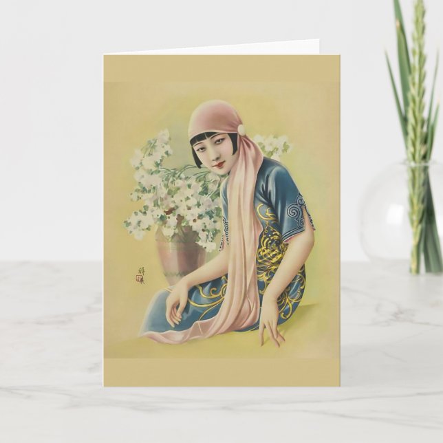 De Festividades Cartão Vintage Cingapura (Frente)