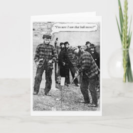 De Festividades Cartão Vintage Golf