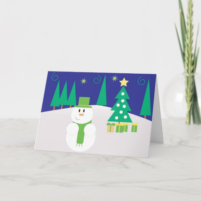 De Festividades cartão xmas (Frente)