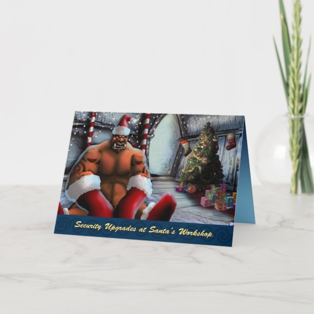 De Festividades cartão Xmas (Frente)