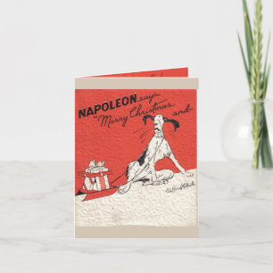 De Festividades Cartão Xmas Clifford McBride/Napoleon Comic Strip